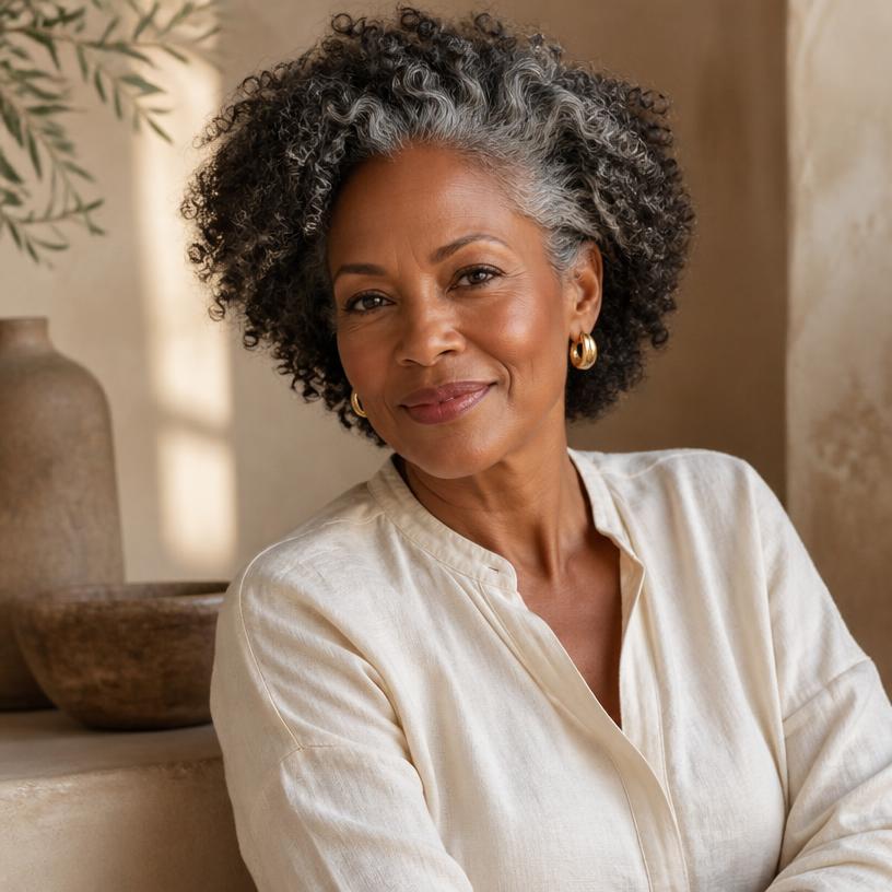 Portrait of Denise, a Woven Women alumna